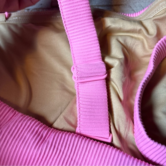 Old Navy Bikini 2 Pc Set 4XL Swimsuit Bathing Suit Pink Ribbed - Picture 8 of 15